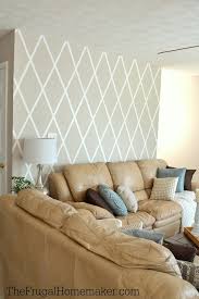 How To Paint A Diamond Accent Wall