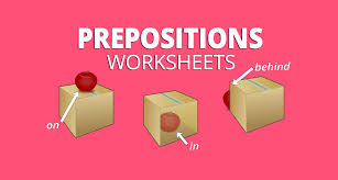 5 preposition worksheets for place