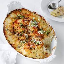 Place the potatoes and 1 tablespoon salt in a large saucepan and add enough water to cover the potatoes. Scalloped Potatoes Ina Garten