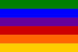Gay Pride Rainbow Flag Variations With Order And Number Of