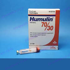 humulin 70 30 insulin cartridge 3ml 1