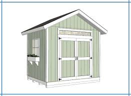 8x10 Garden Shed Plans Build Blueprint