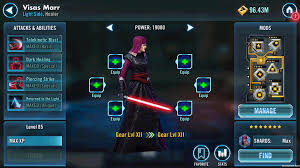 The sith lords™ basic companion build guide. Character Strategy Visas Marr Star Wars Galaxy Of Heroes Forums