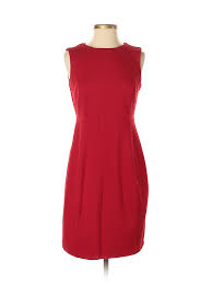 Details About Talbots Women Red Casual Dress 4 Petite