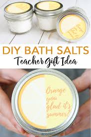 diy bath salts recipe homemade gift