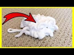 spread shaving cream on your carpet and