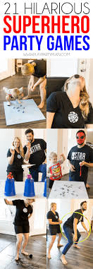 21 hilarious superhero party games kids