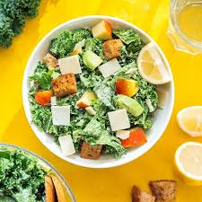 kale salad with avocado super easy