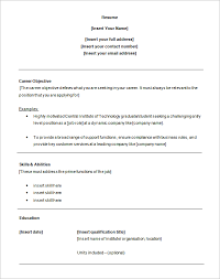 Resume Examples Templates  Resume Template Doc Ideas      Word  