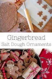 gingerbread salt dough ornaments