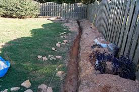how to dig a trench for drainage 10