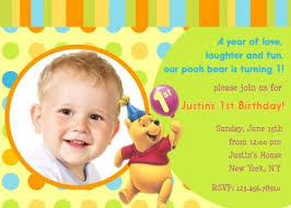 Winnie The Pooh Invites 1st Birthday Winnie The Pooh Birthday