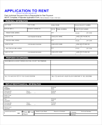 Rental Application Form 10 Free Documents In Pdf Doc