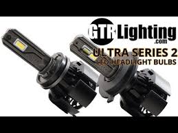 Ultra 2 Led Headlight Bulbs By Gtr Lighting Brightest In The Universe Youtube In 2020 H11 Led Led Bulb Headlight Bulbs