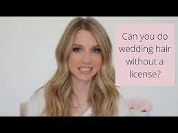 wedding hair without a license