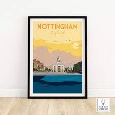 Travel Poster Nottingham Wall Art