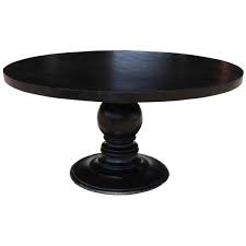 Round pedestal dining table 60 inch. Nottingham Solid Wood Black Round Dining Table