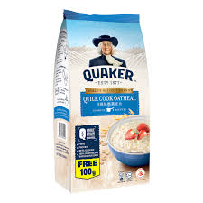 quaker quick cook oatmeal refill 900g