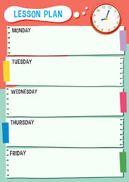 daily schedule images free
