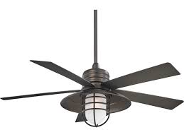 Minka Aire Smoked Iron 54 Wide One Light Outdoor Ceiling Fan Mkaf582si