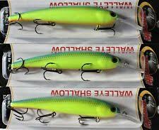 Bandit Walleye Shallow Diver Lures Lot Of 3 5 8 Oz