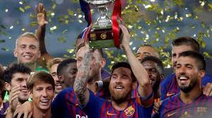 90+1alejandro jose hernandez hernandez awards sevilla fc a goal kick. Sevilla Vs Barcelona Lionel Messi Wins Record 33rd Title As Barcelona Win Spanish Super Cup Sports News The Indian Express