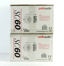 polk sc60 main stereo speakers for