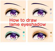 draw lame eyeshadow bang paint