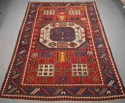 antique caucasian karachov kazak rug of