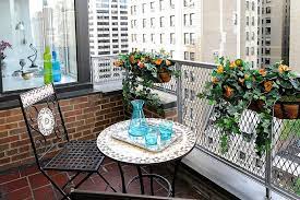 small balcony decorating ideas with an