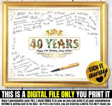 Schau mal, hier sind witzige sachen dabei: 40 Geburtstag Zeichen 40 Geburtstag Plakat 40 Geburtstag Etsy