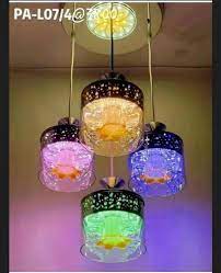 Led Glass Ceiling Hanging Light Set Of