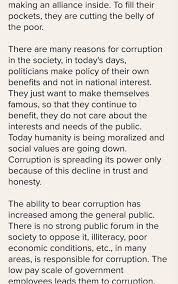 essay on curruption is the cancer for the society in 