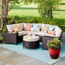 Wicker Sectional Patio Seating Set