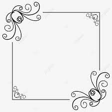 simple wedding invitation border frame