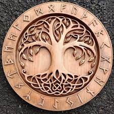 Yggdrasil Wood Carving Norse Viking