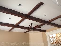 installing beams on a ceiling which