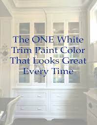 The One White Trim And Wall Color That