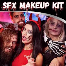 sfx makeup kit with scars wax spatula