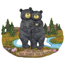 A wide variety of home decoration bear options are available to you, such as pp, pvc. Black Bear Home Gifts For Family Country For Home Decor Family Signs Wall Decorations Bear Themed Gifts All Because Two People Fell In Love