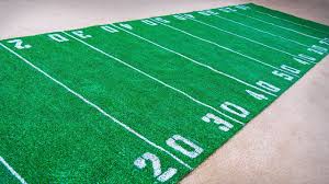 how to make a football field rug diy