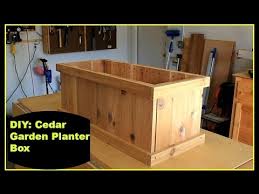 diy cedar garden planter box you