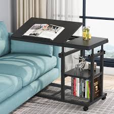C Shaped Table Particle Board End Table