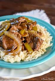 beef tips and rice flavor mosaic