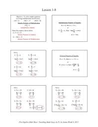 1 8 solving equations by multiplying or