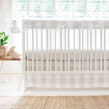 Buffalo Plaid Crib Bedding Grey And