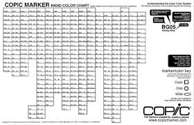 Copic Marker Hand Color Chart Blank Copic Marker Color