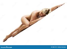 Nude woman lying down stock image. Image of long, topless - 3081573