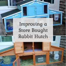 improving a bought rabbit hutch