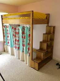**detailed plans and full video tutorial available** with simple step by step instructions you can build it today! Storage Stairs For Loft Bed Diy Loft Bed Plans Diy Bunk Bed Loft Beds For Small Rooms
